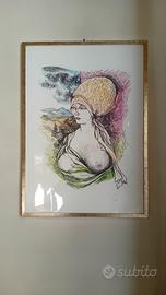 Litografie Guttuso Colloquio con i maestri