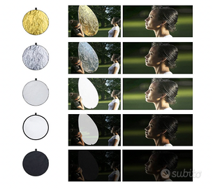 Pannello Riflettente Fotografia Video Richiudibile