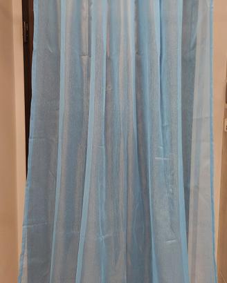 tenda un telo voile azzurro 138x280cm