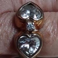 Anello Vintage -Toi et Moi- Placcato Oro 18K