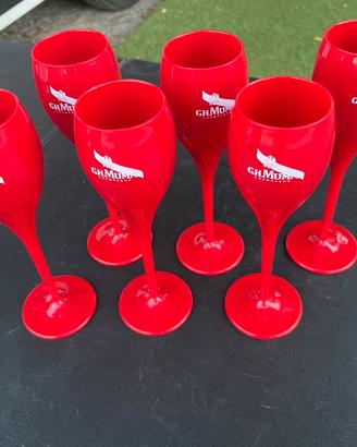 Set 6 flute champagne Mumm - Rossi
