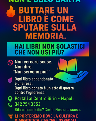 BUTTARE VIA UN LIBRO È  UN CRIMINE !!!