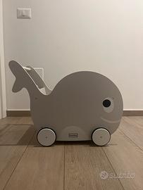 Balena porta giochi con lavagna