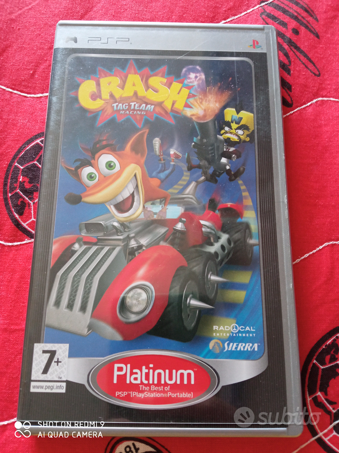 Crash Bandicoot Tag Team Racing Sur PSP – Jeu PlayStation Portable En Bon état
