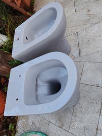 sanitari grigio opachi nuovi filo parete