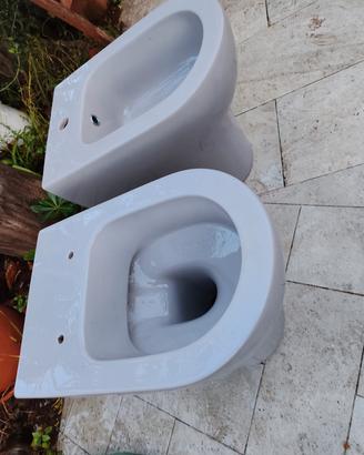 sanitari grigio opachi nuovi filo parete