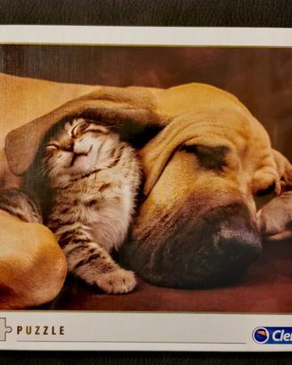 Clementoni - PUZZLE 500 PEZZI - Cane e Gatto