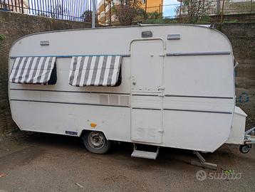 Roulotte,caravan con documenti, revisionata