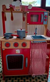cucina legno bambini