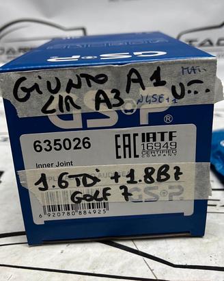 Giunto Ruota Post A1 - Q2 - Q3 - Golf 7 8V0598099