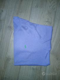 Maglione Ralph Lauren lilla in cotone - Logo verde