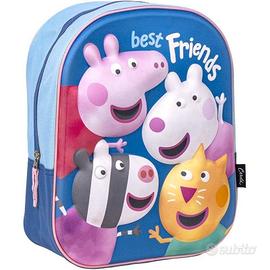 Peppa Pig Zaino 3D - Best Friends con Spallacci im