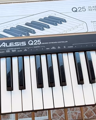 TASTIERA ALESIS Q25 MIDI USB 25 TASTI