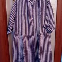 Vestito chemisier in lino 100%