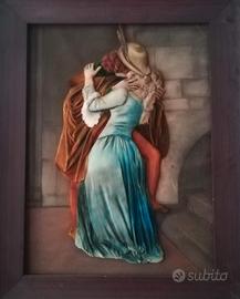 antica opera in velluto e fili tessili