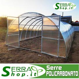 Serra tunnel 8x4 policarbonato orto giardino neve