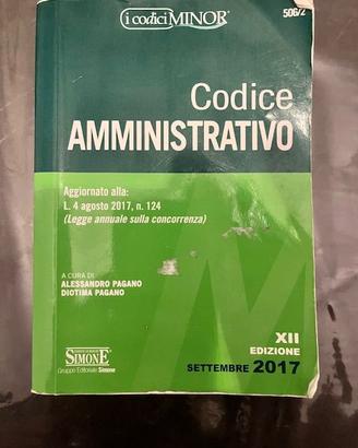 Codice amministrativo - Codici minor - Simone 2017