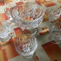 Set da macedonia in cristallo