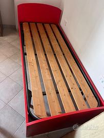 Letto con rete ortopedica più materasso
