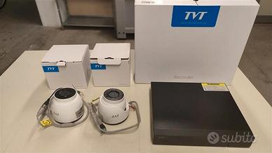 KIT VIDEOSORVEGLIANZA TVT (DVR + 2 Telecamere)