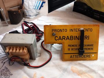 Raro Posto Chiamata Carabinieri Vintage anni 70/80
