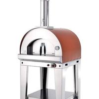 Forno fontana gas legna ibrido refrattario inox