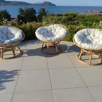 Poltrone rotonde papasan da giardino 
