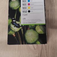 Set NUOVE cartucce HP 4-Pack 951 colori 950