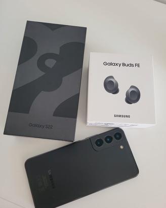 samsung galaxy S22 256gb + samsung buds Fe