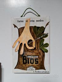 targa pubblicitaria vintage anni 50 design 