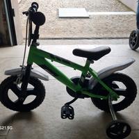 bicicletta bimbo con rotelle 