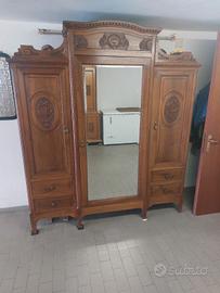 ARMADIO NOCE MASSELLO FINE 800 INIZIO 900