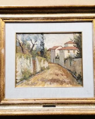 Dipinto pittore Renzo Paoletti olio su tavola