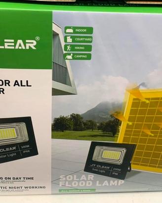 faro solare con pannello 100W 