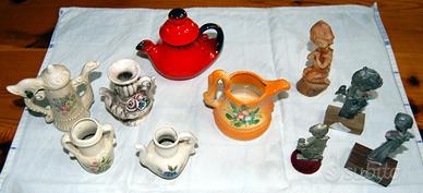 Bomboniere anni 60 e 70 ceramica e peltro