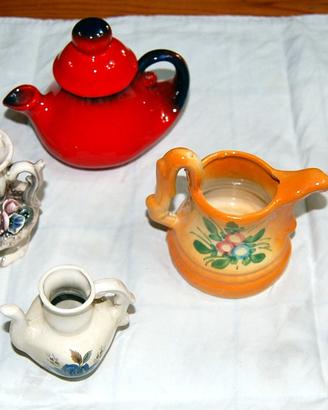 Bomboniere anni 60 e 70 ceramica e peltro