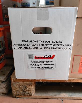 2 scatole TELO COPRITUTTO  2x20 MT 80 micron