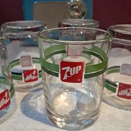 Set 5 bicchieri vintage Seven Up – vintage
