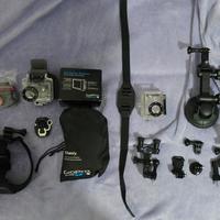 GoPro Hero 2 + LCD BacPac + Kit Accessori (Nuovi)