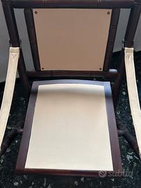 Sedia da ufficiale stile militare