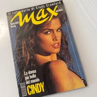 Rivista Max dicembre 1992 Cindy Crawford con poste
