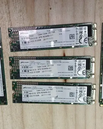 5 pezzi - SSD 512gb M2 - testati