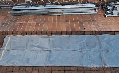 Struttura + 3 teli per copertura roulotte – 5×6 m
