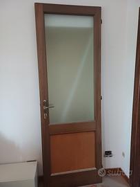 porta interna legno e vetro
