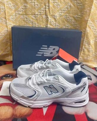 New Balance 530 38 Sneakers Bianche Blu Nuove
