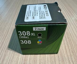 Cartucce compatibili HP 308XL nero e tricromia