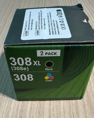 Cartucce compatibili HP 308XL nero e tricromia