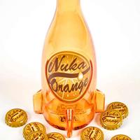 Replica Fallout Nuka Cola Orange Glass + 10 tappi