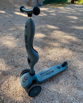 Monopattino scoot and ride evolutivo blu