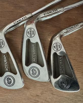 3 mazze da golf Accubar Stainless Jr Series 100